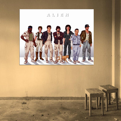 ALIEN 1979 Movie Characters Cool Art Wall Art Print Poster