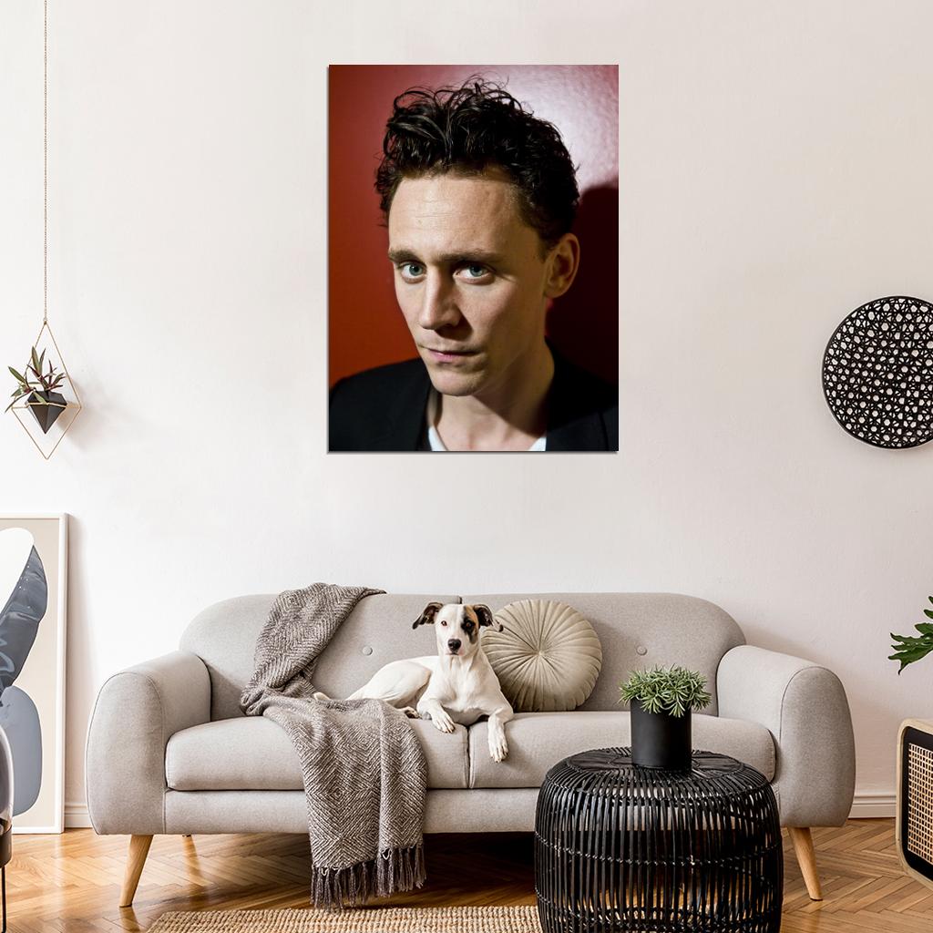Tom Hiddleston Portrait Movie Actor Wall Art Print Poster
