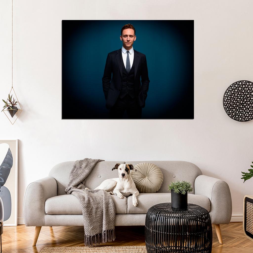 Tom Hiddleston Suit Handsome Movie Actor Wall Art Print Poster