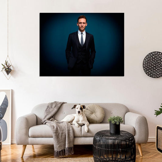Tom Hiddleston Suit Handsome Movie Actor Wall Art Print Poster