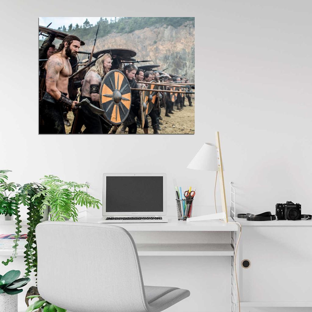 Vikings TV Series Battle Clive Standen Rollo Wall Art Print Poster