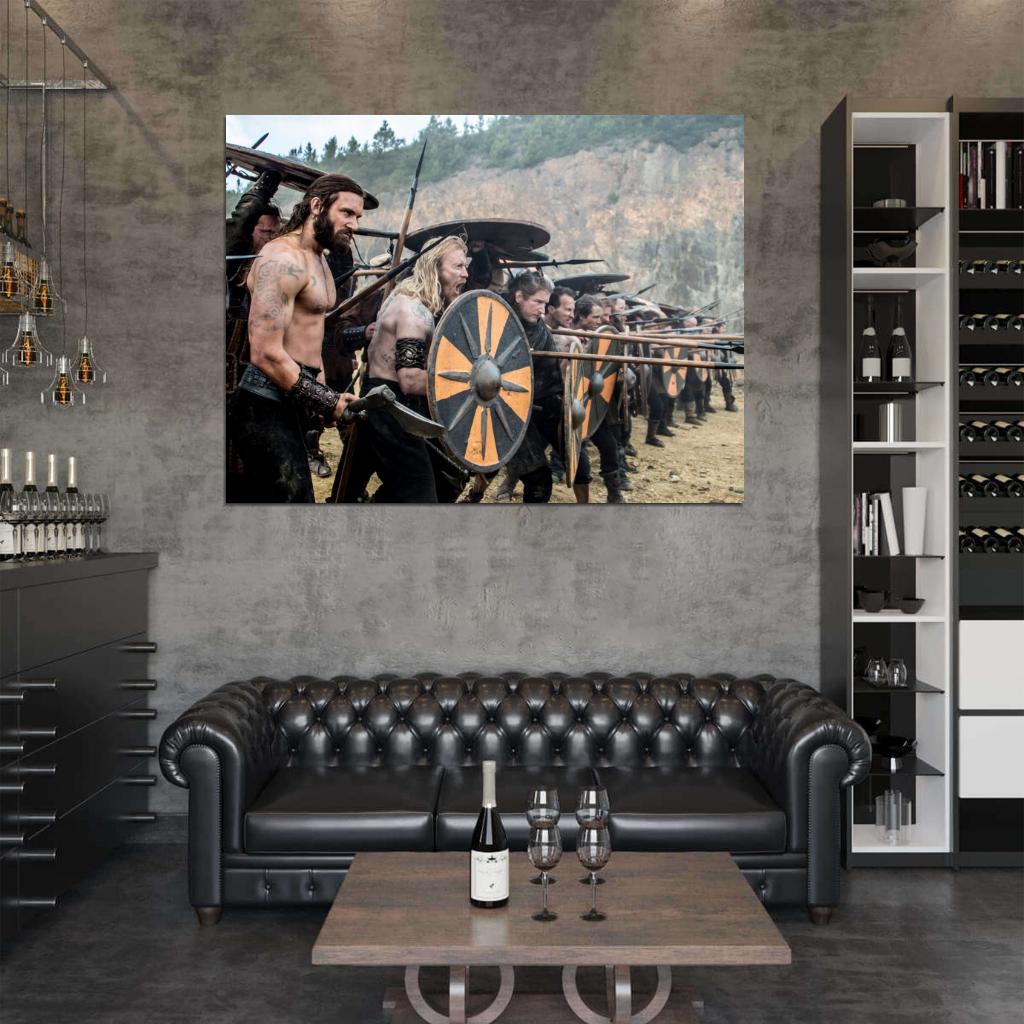 Vikings TV Series Battle Clive Standen Rollo Wall Art Print Poster