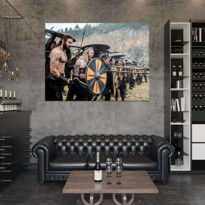 Vikings TV Series Battle Clive Standen Rollo Wall Art Print Poster