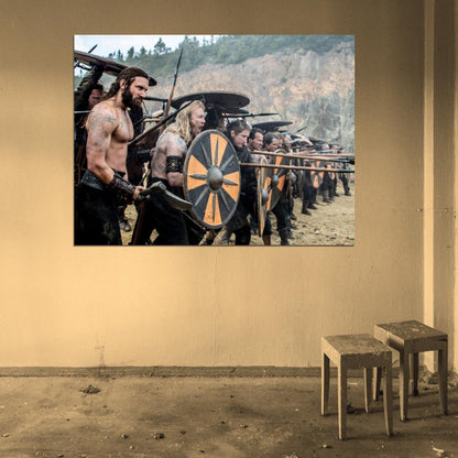 Vikings TV Series Battle Clive Standen Rollo Wall Art Print Poster