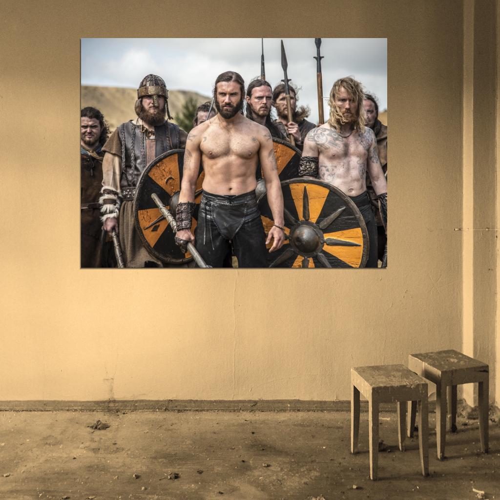 Vikings TV Series Battle Clive Standen Rollo Wall Art Print Poster