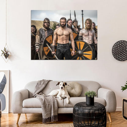 Vikings TV Series Battle Clive Standen Rollo Wall Art Print Poster