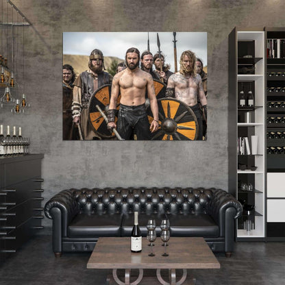 Vikings TV Series Battle Clive Standen Rollo Wall Art Print Poster