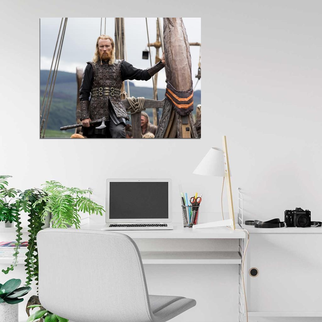 Jarl Borg Vikings TV Series Thorbjorn Harr Wall Art Print Poster