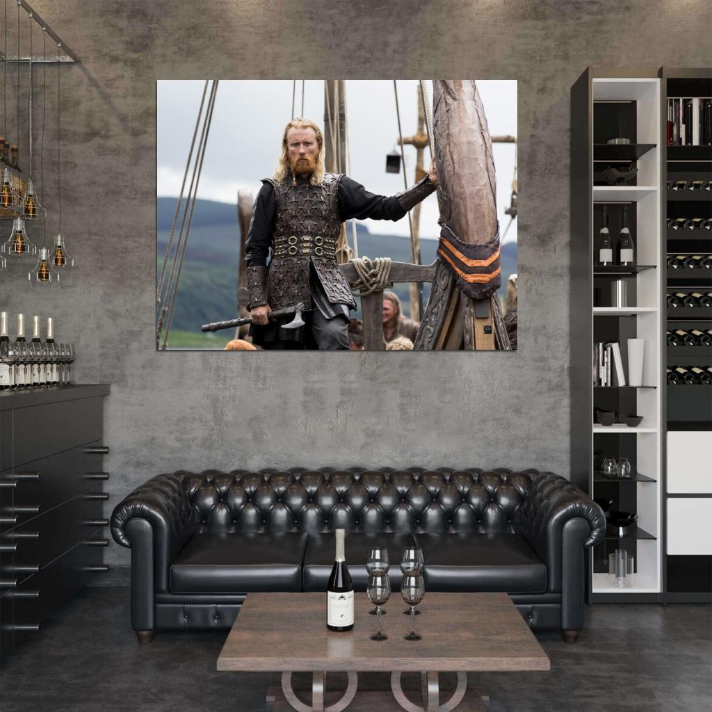 Jarl Borg Vikings TV Series Thorbjorn Harr Wall Art Print Poster