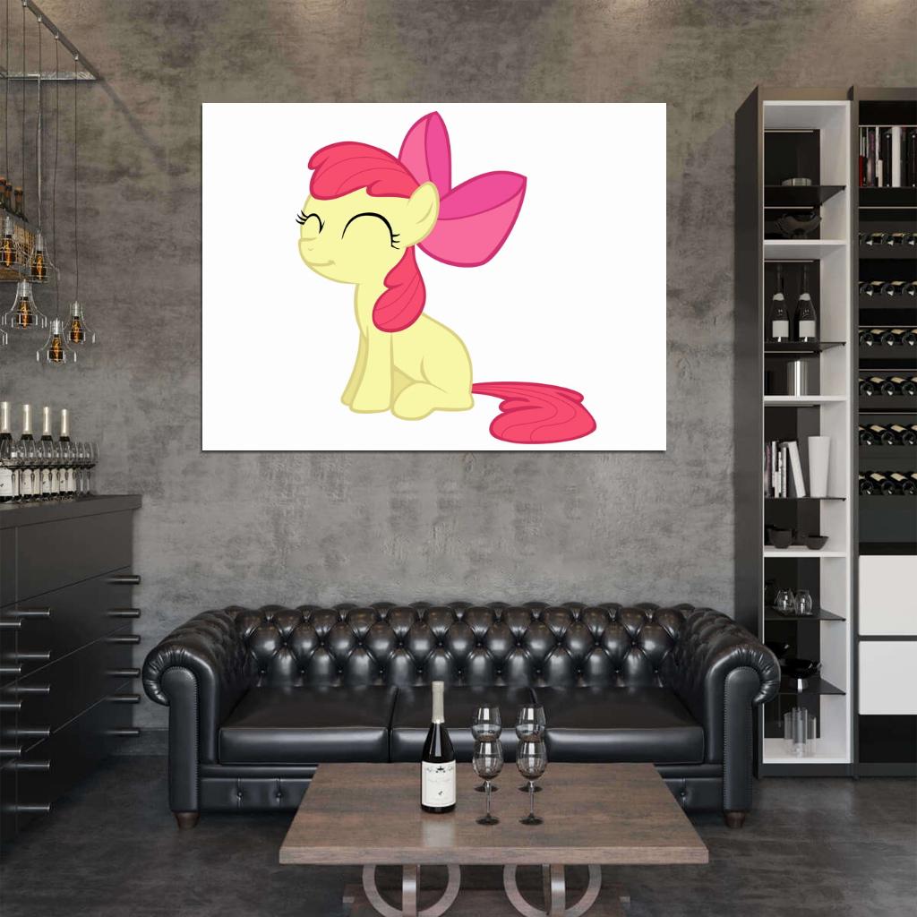 Apple Bloom My Little Pony Friendship Is Magic Cute Beautiful Cartoon Art Wall Art Print Poster