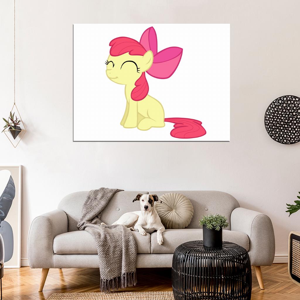 Apple Bloom My Little Pony Friendship Is Magic Cute Beautiful Cartoon Art Wall Art Print Poster