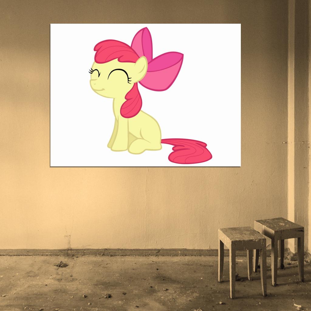 Apple Bloom My Little Pony Friendship Is Magic Cute Beautiful Cartoon Art Wall Art Print Poster