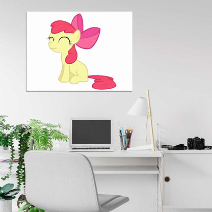 Apple Bloom My Little Pony Friendship Is Magic Cute Beautiful Cartoon Art Wall Art Print Poster
