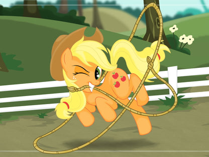 Applejack My Little Pony Friendship Is Magic Cute Beautiful Cartoon Art Wall Art Print Poster