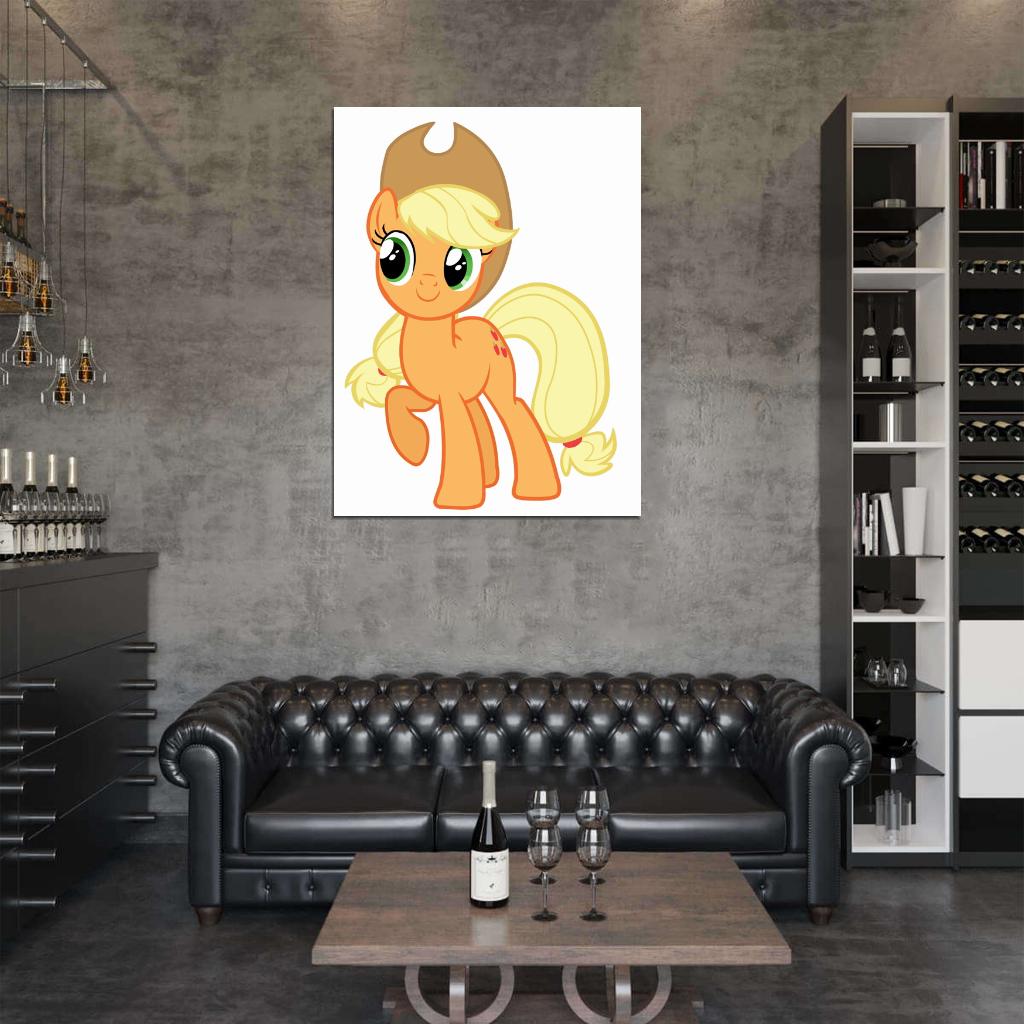 Applejack My Little Pony Friendship Is Magic Cute Beautiful Cartoon Art Wall Art Print Poster