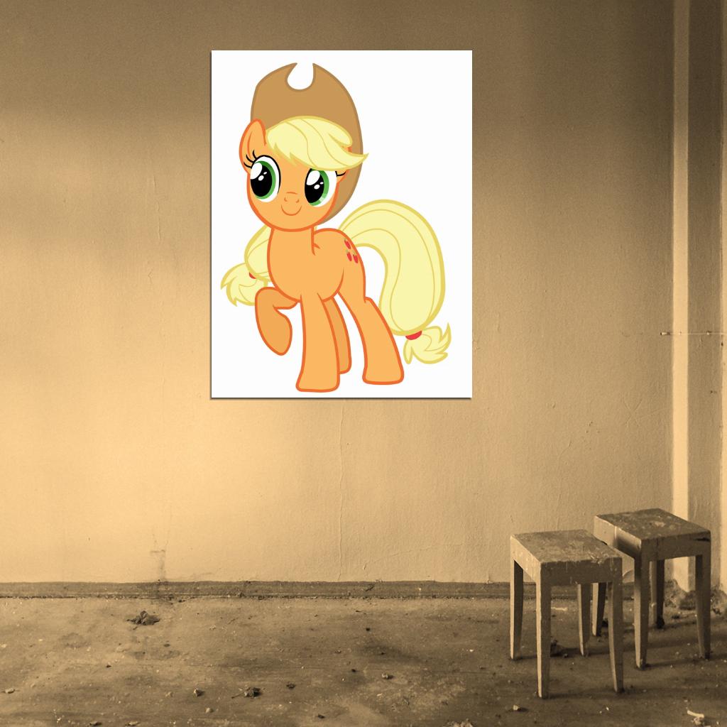 Applejack My Little Pony Friendship Is Magic Cute Beautiful Cartoon Art Wall Art Print Poster