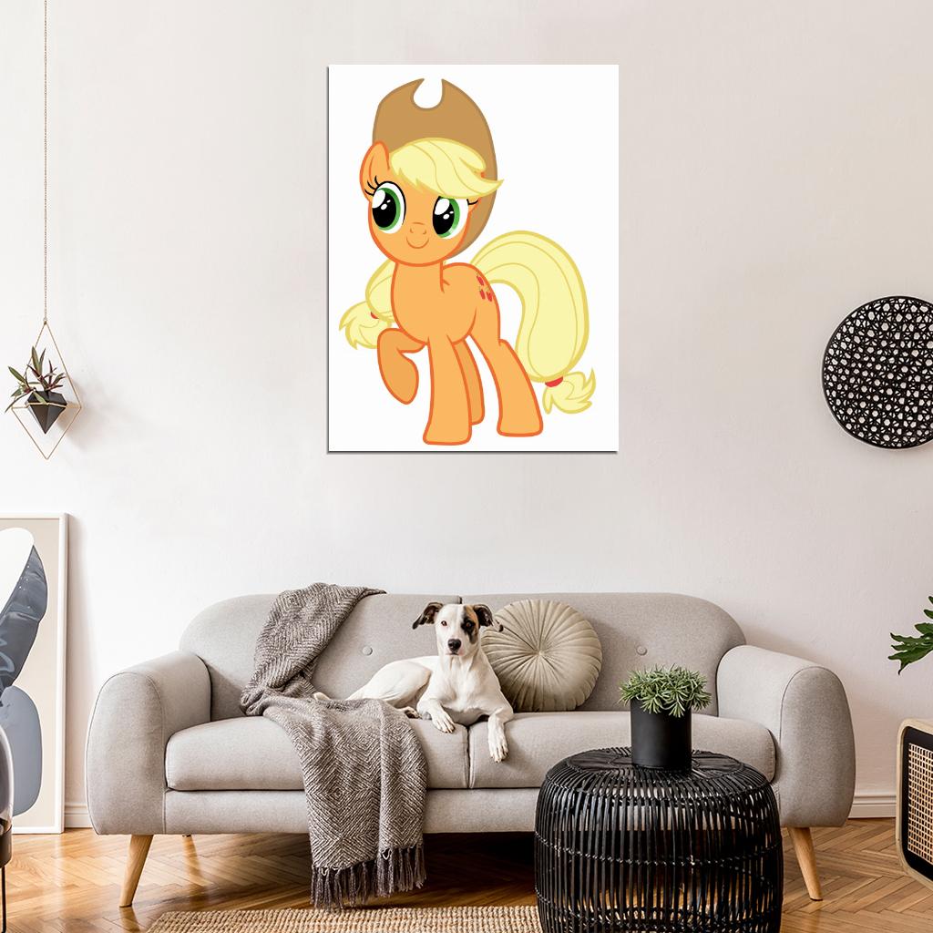 Applejack My Little Pony Friendship Is Magic Cute Beautiful Cartoon Art Wall Art Print Poster