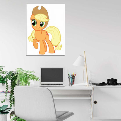 Applejack My Little Pony Friendship Is Magic Cute Beautiful Cartoon Art Wall Art Print Poster