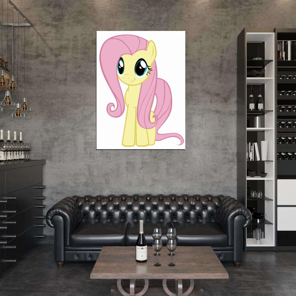 Fluttershy My Little Pony Friendship Is Magic Cute Beautiful Cartoon Art Wall Art Print Poster
