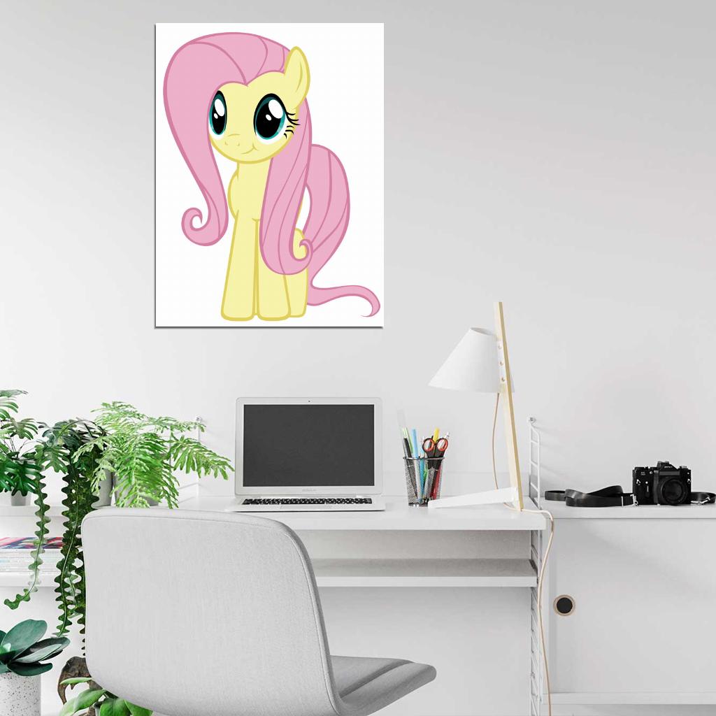 Fluttershy My Little Pony Friendship Is Magic Cute Beautiful Cartoon Art Wall Art Print Poster