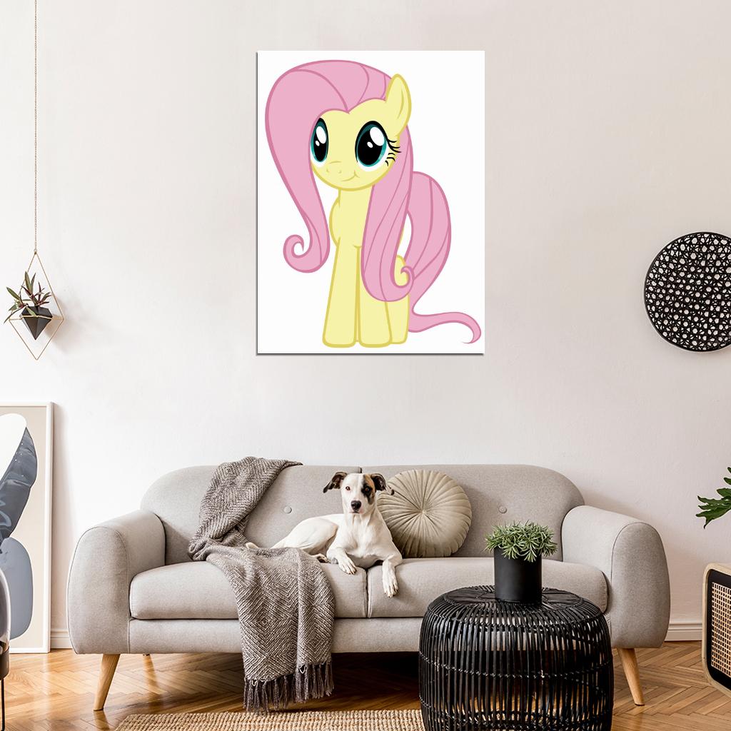 Fluttershy My Little Pony Friendship Is Magic Cute Beautiful Cartoon Art Wall Art Print Poster