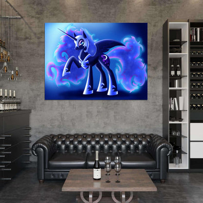 Princess Luna Nightmare Moon My Little Pony Friendship Is Magic Cute Beautiful Cartoon Art Wall Art Print Poster