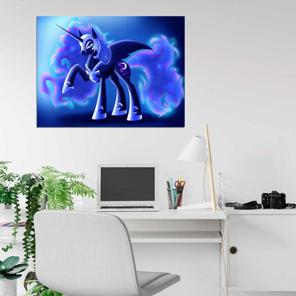 Princess Luna Nightmare Moon My Little Pony Friendship Is Magic Cute Beautiful Cartoon Art Wall Art Print Poster