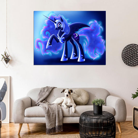 Princess Luna Nightmare Moon My Little Pony Friendship Is Magic Cute Beautiful Cartoon Art Wall Art Print Poster