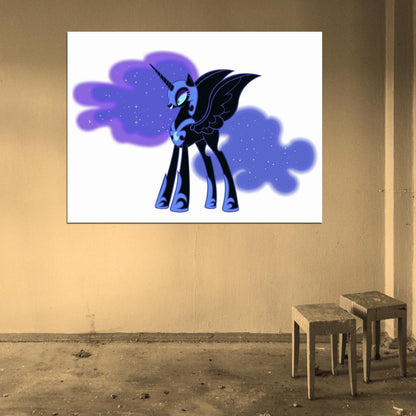 Princess Luna My Little Pony Friendship Is Magic Cute Beautiful Cartoon Art Wall Art Print Poster