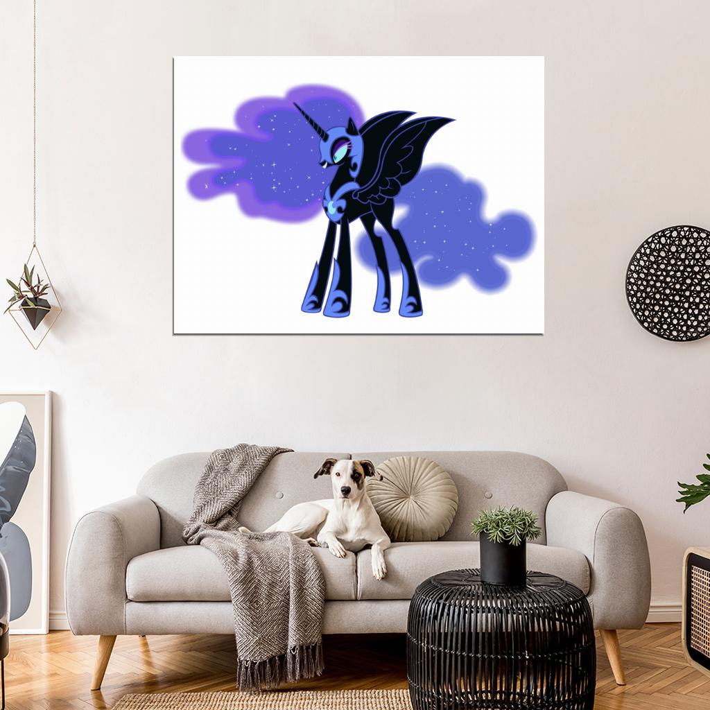 Princess Luna My Little Pony Friendship Is Magic Cute Beautiful Cartoon Art Wall Art Print Poster