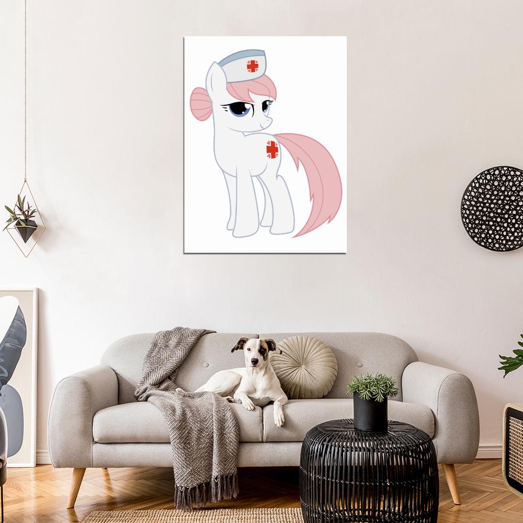 Nurse Redheart My Little Pony Friendship Is Magic Cute Beautiful Cartoon Art Wall Art Print Poster