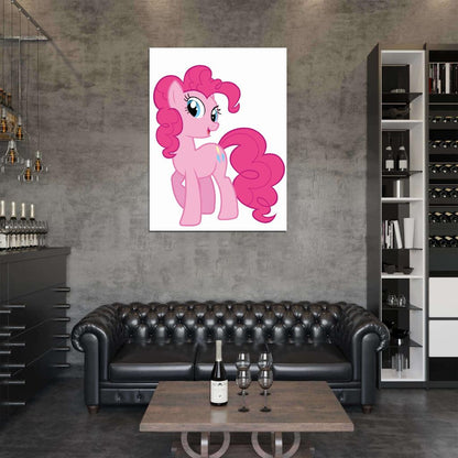 Pinkie Pie My Little Pony Friendship Is Magic Cute Beautiful Cartoon Art Wall Art Print Poster