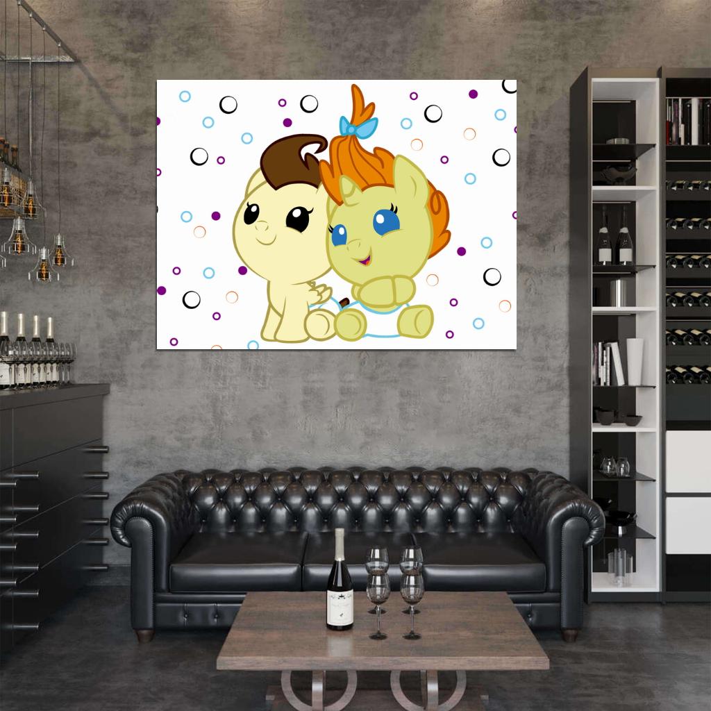 Pound Cake Pumpkin Cake My Little Pony Friendship Is Magic Cute Beautiful Cartoon Art Wall Art Print Poster