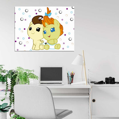 Pound Cake Pumpkin Cake My Little Pony Friendship Is Magic Cute Beautiful Cartoon Art Wall Art Print Poster