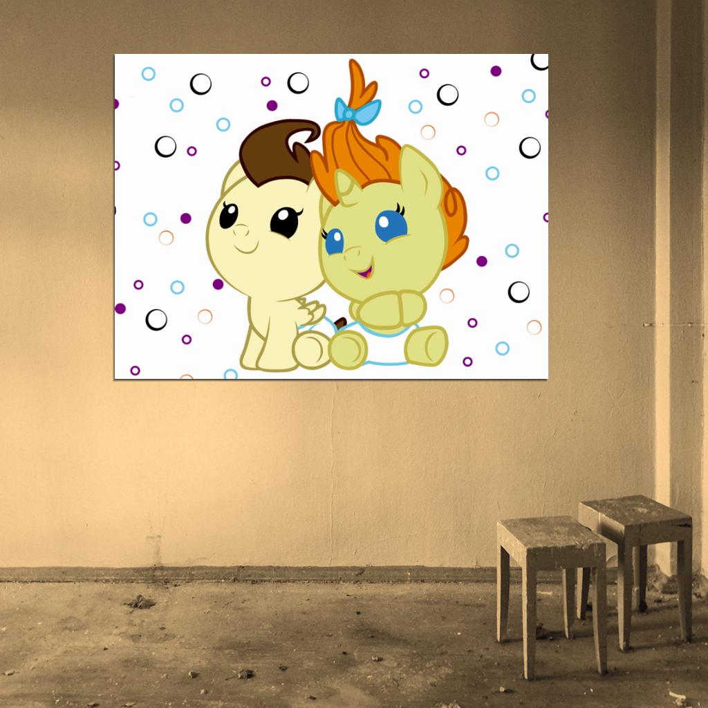 Pound Cake Pumpkin Cake My Little Pony Friendship Is Magic Cute Beautiful Cartoon Art Wall Art Print Poster