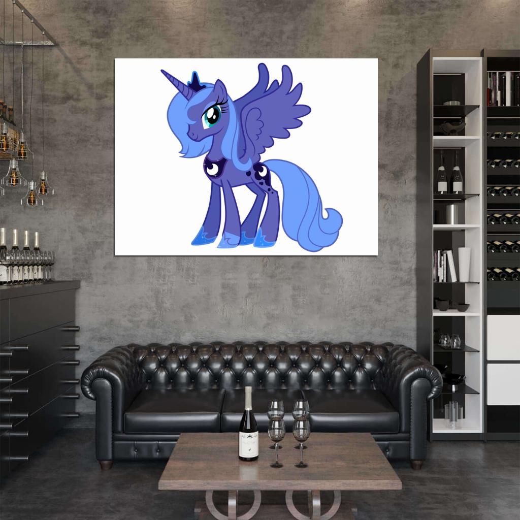 Princess Luna My Little Pony Friendship Is Magic Cute Beautiful Cartoon Art Wall Art Print Poster