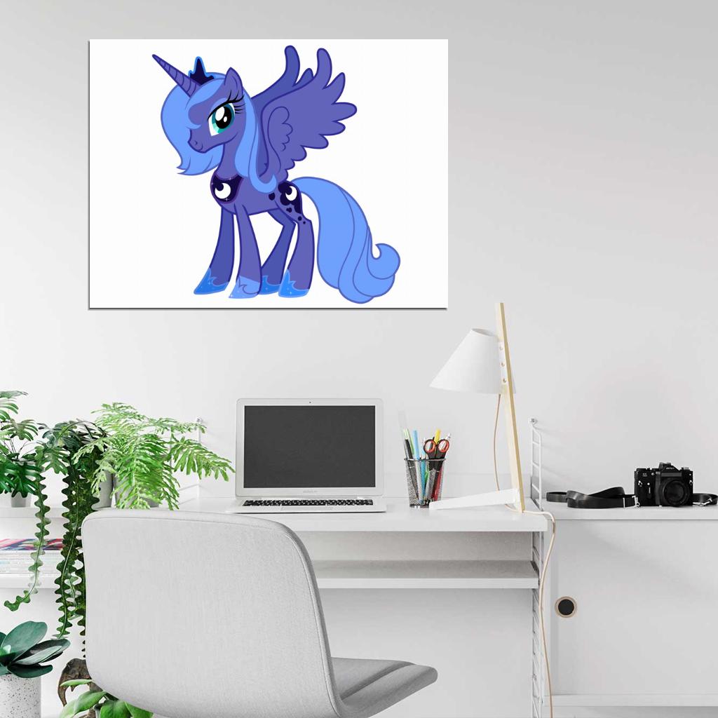 Princess Luna My Little Pony Friendship Is Magic Cute Beautiful Cartoon Art Wall Art Print Poster