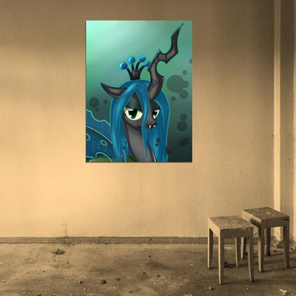 Queen Chrysalis Portrait My Little Pony Friendship Is Magic Cute Beautiful Cartoon Art Wall Art Print Poster