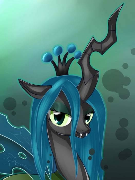 Queen Chrysalis Portrait My Little Pony Friendship Is Magic Cute Beautiful Cartoon Art Wall Art Print Poster