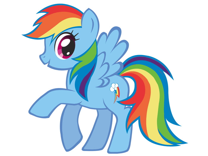 Rainbow Dash My Little Pony Friendship Is Magic Cute Beautiful Cartoon Art Wall Art Print Poster