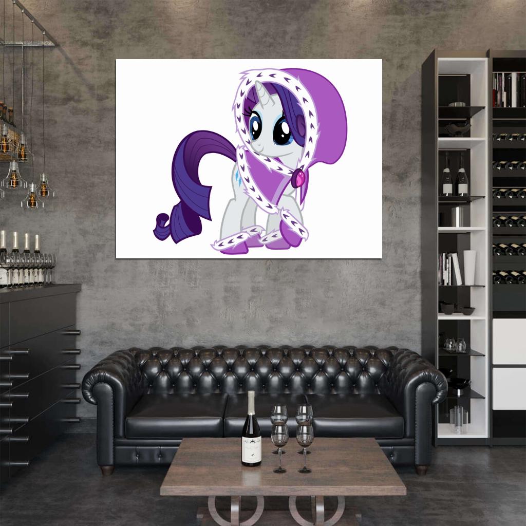 Rarity My Little Pony Friendship Is Magic Cute Beautiful Cartoon Art Wall Art Print Poster