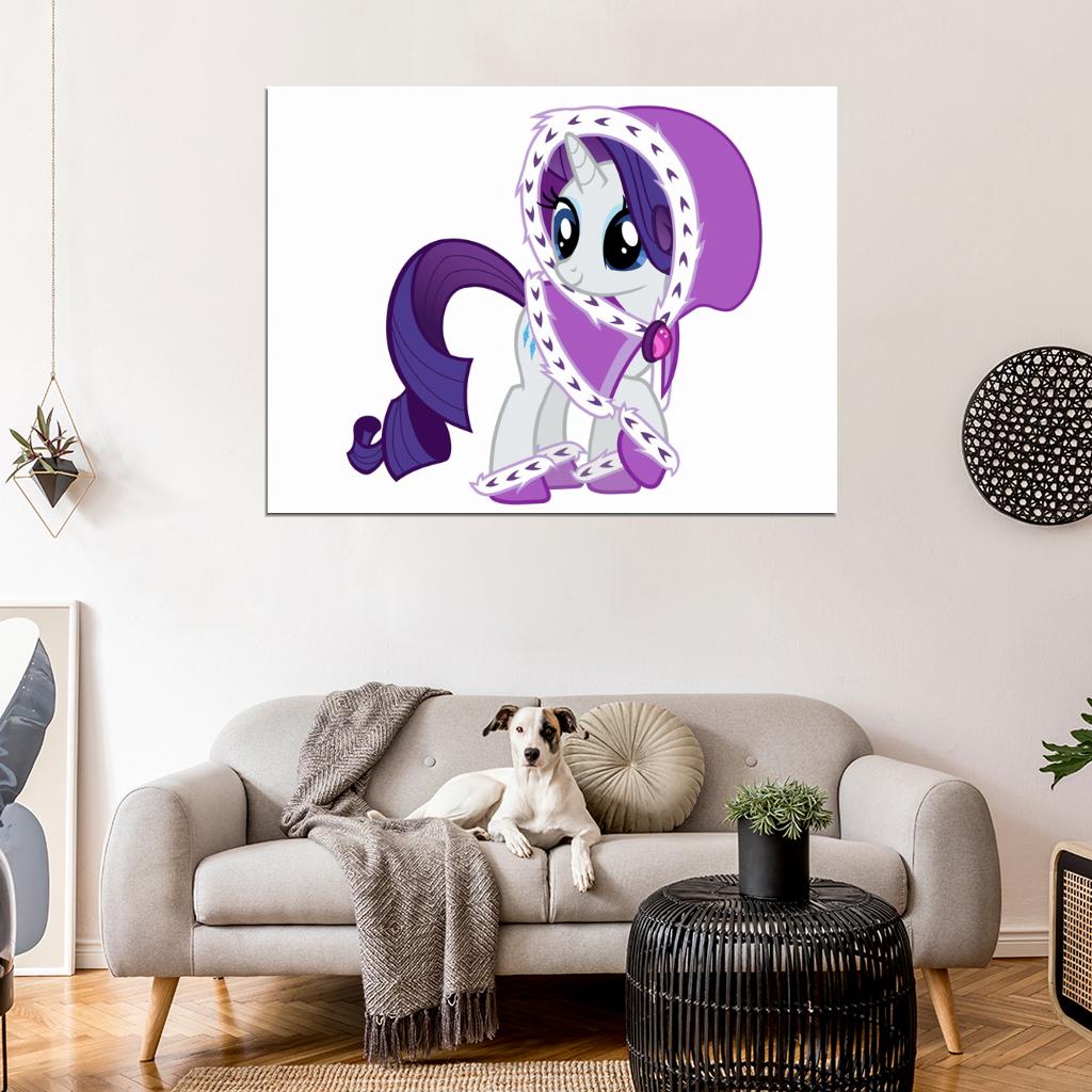 Rarity My Little Pony Friendship Is Magic Cute Beautiful Cartoon Art Wall Art Print Poster