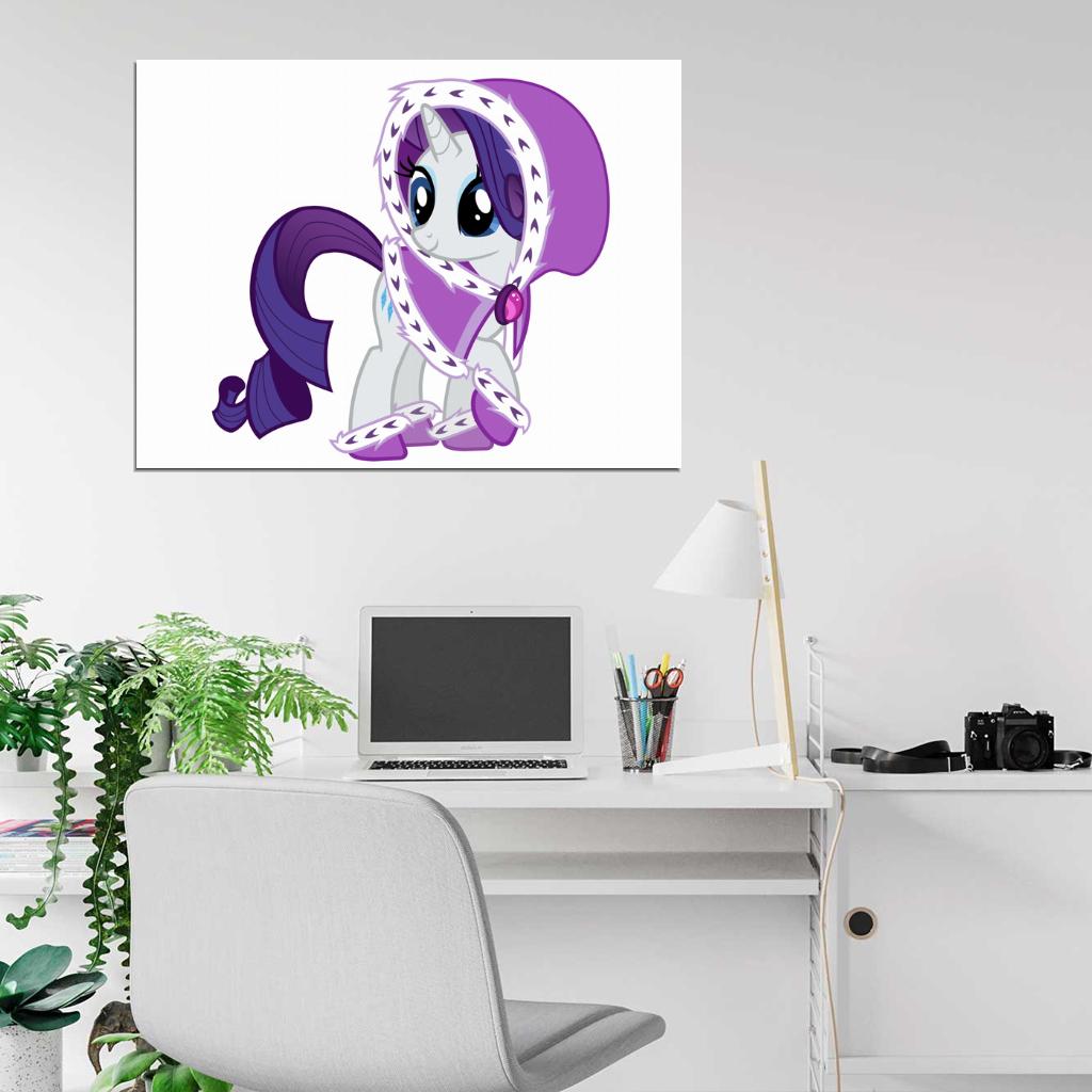 Rarity My Little Pony Friendship Is Magic Cute Beautiful Cartoon Art Wall Art Print Poster