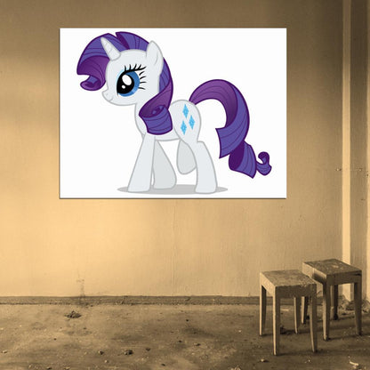 Rarity My Little Pony Friendship Is Magic Cute Beautiful Cartoon Art Wall Art Print Poster