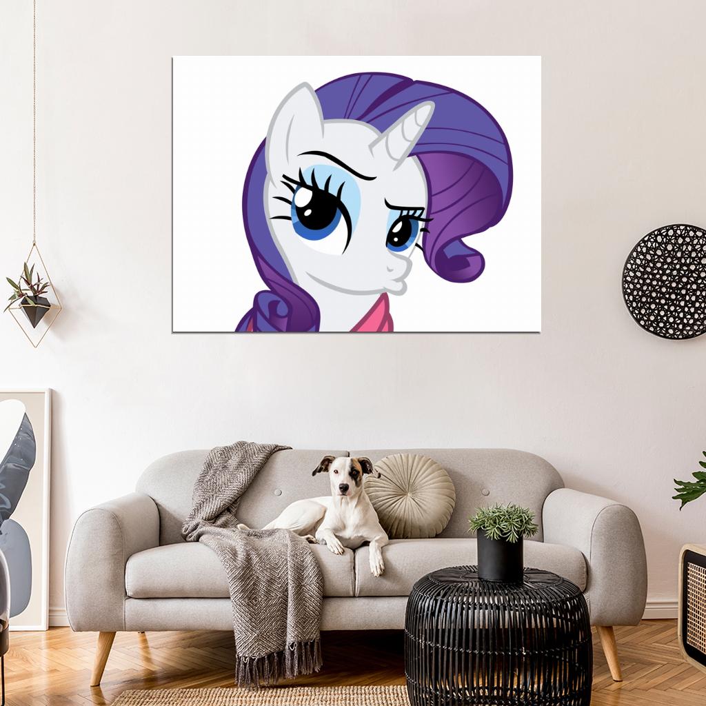 Rarity My Little Pony Friendship Is Magic Cute Beautiful Cartoon Art Wall Art Print Poster