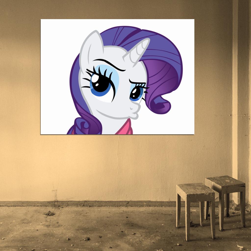 Rarity My Little Pony Friendship Is Magic Cute Beautiful Cartoon Art Wall Art Print Poster