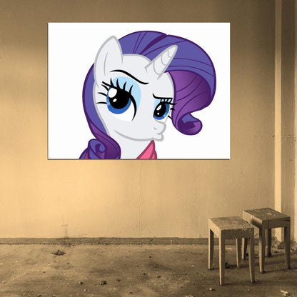 Rarity My Little Pony Friendship Is Magic Cute Beautiful Cartoon Art Wall Art Print Poster