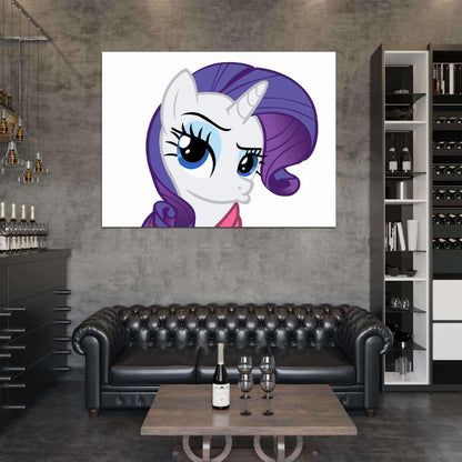 Rarity My Little Pony Friendship Is Magic Cute Beautiful Cartoon Art Wall Art Print Poster