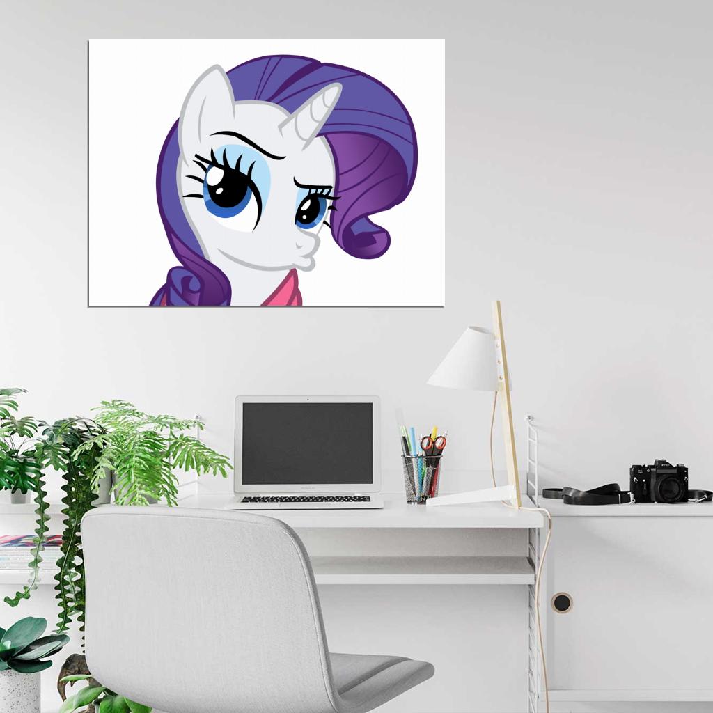 Rarity My Little Pony Friendship Is Magic Cute Beautiful Cartoon Art Wall Art Print Poster