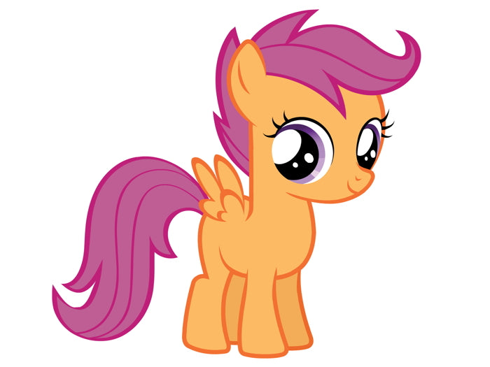 Scootaloo My Little Pony Friendship Is Magic Cute Beautiful Cartoon Art Wall Art Print Poster